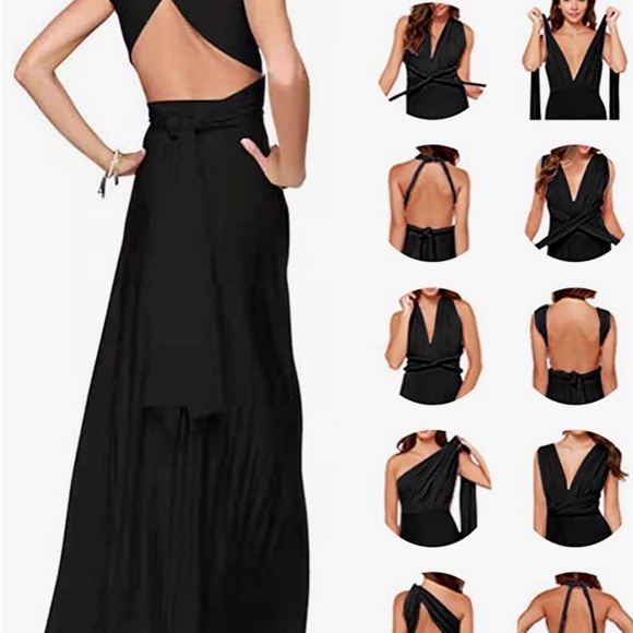 Convertible Multi Style Maxi Dress S - Picture 6 of 7